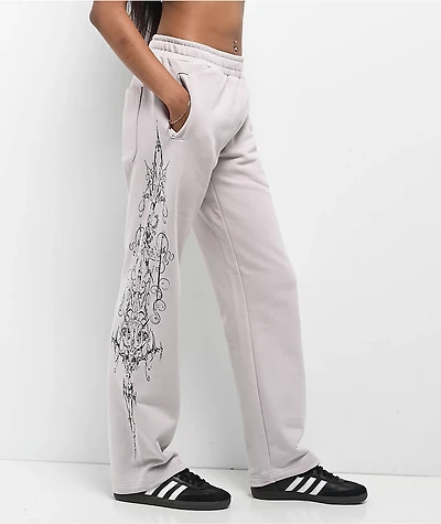 Insomnia Visuals Double Cross Grey Sweatpants
