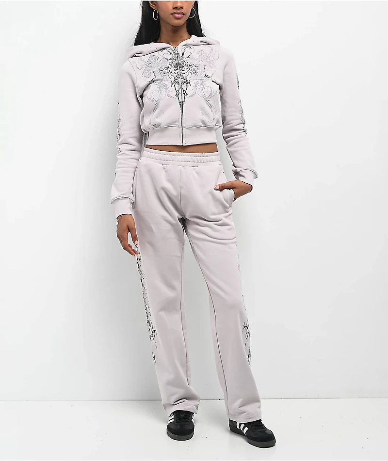 Insomnia Visuals Double Cross Grey Sweatpants