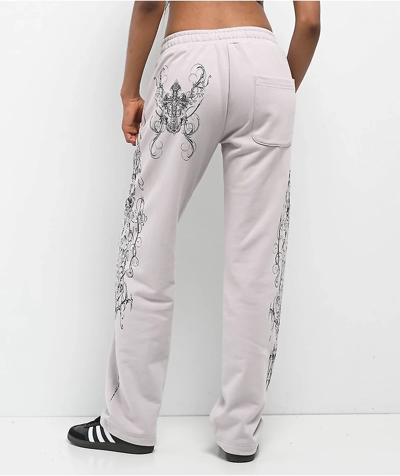 Insomnia Visuals Double Cross Grey Sweatpants