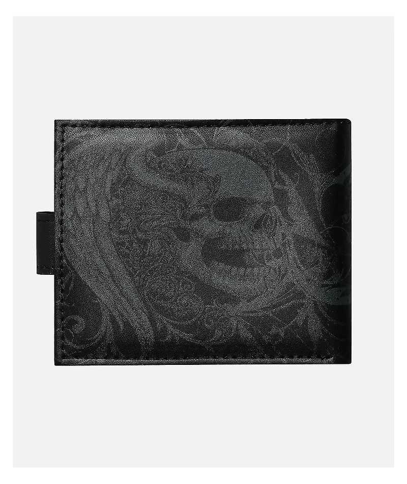 Insomnia Visuals Double Skull Black Wallet
