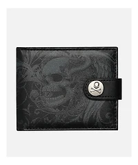 Insomnia Visuals Double Skull Black Wallet