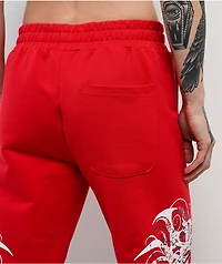 Insomnia Visuals Eclipse Red Sweatpants
