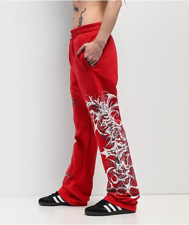 Insomnia Visuals Eclipse Red Sweatpants