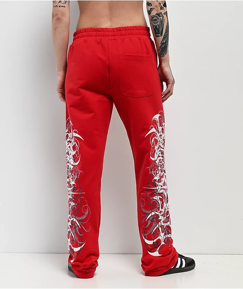 Insomnia Visuals Eclipse Red Sweatpants
