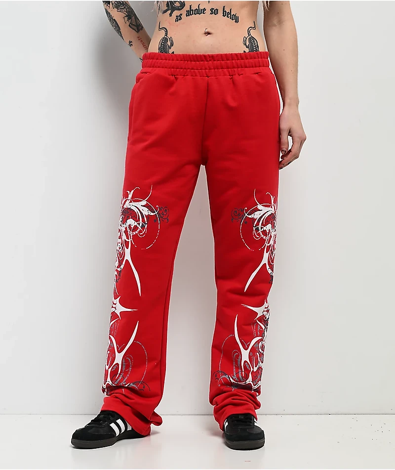 Insomnia Visuals Eclipse Red Sweatpants