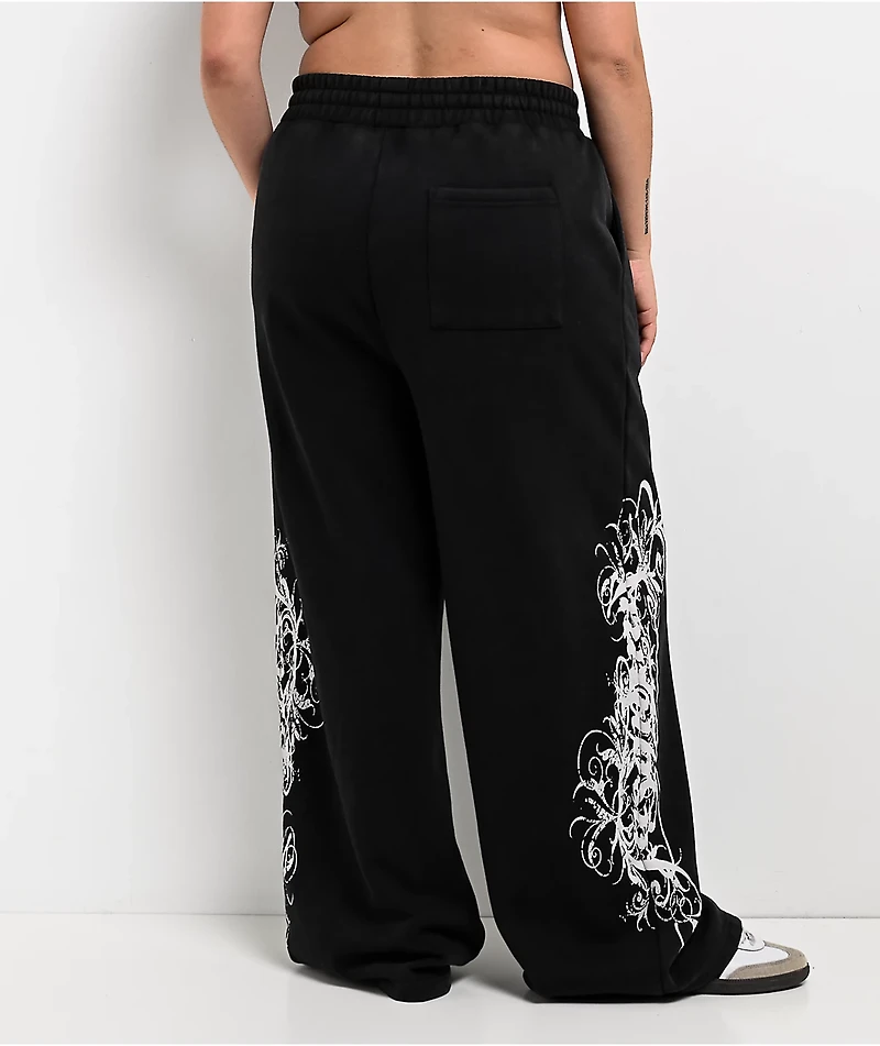 Insomnia Visuals Eternal Black Wash Sweatpants