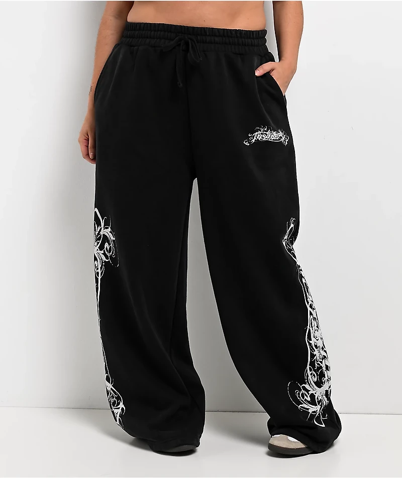 Insomnia Visuals Eternal Black Wash Sweatpants