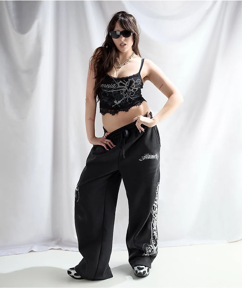 Insomnia Visuals Eternal Black Wash Sweatpants