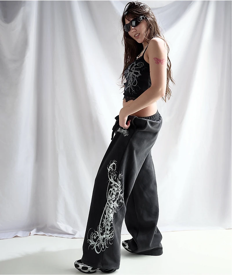 Insomnia Visuals Eternal Black Wash Sweatpants