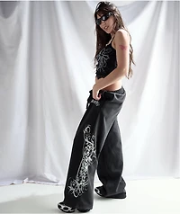 Insomnia Visuals Eternal Black Wash Sweatpants