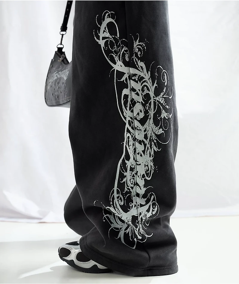 Insomnia Visuals Eternal Black Wash Sweatpants