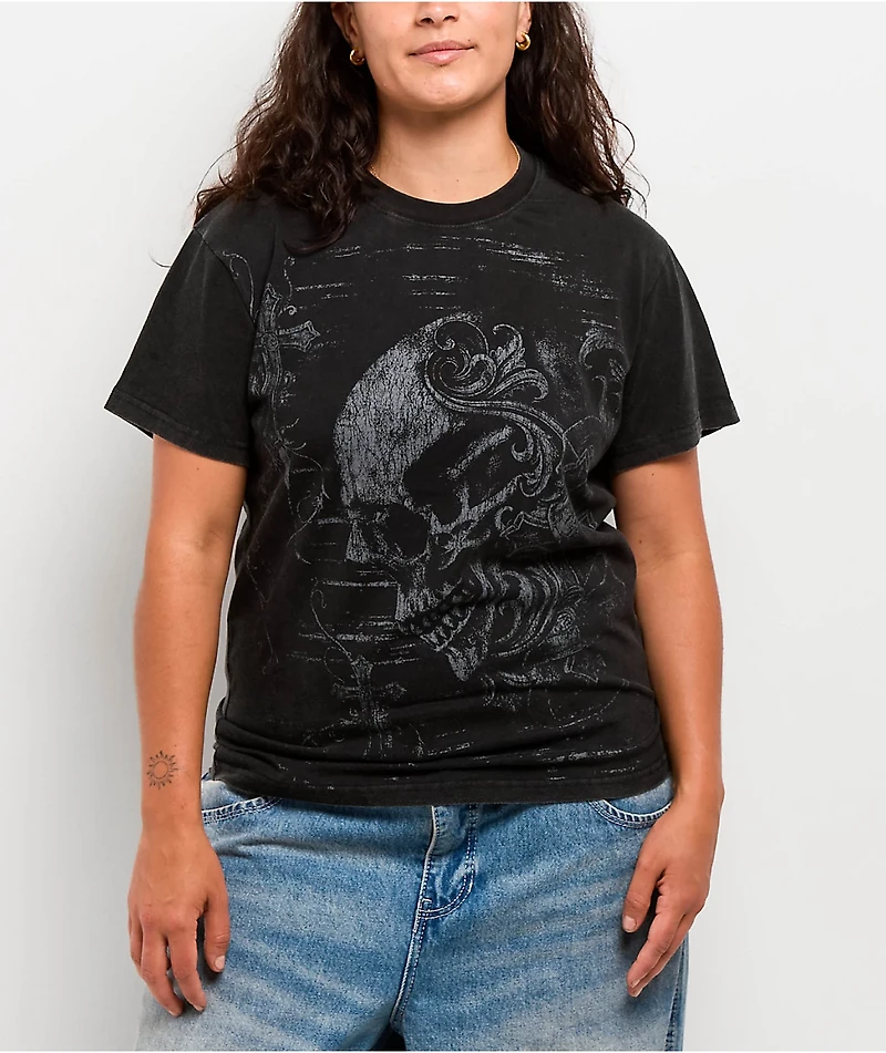 Insomnia Visuals Fate Black Wash T-Shirt