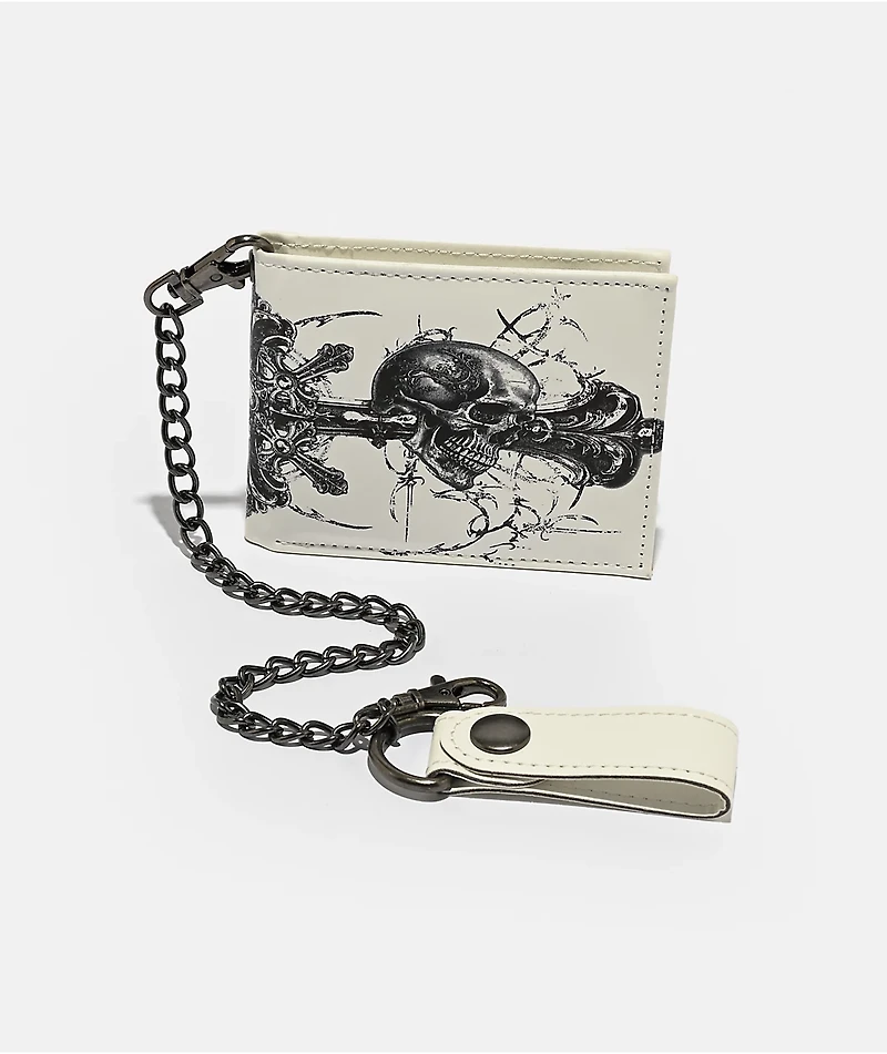 Insomnia Visuals Fate White Chain Wallet