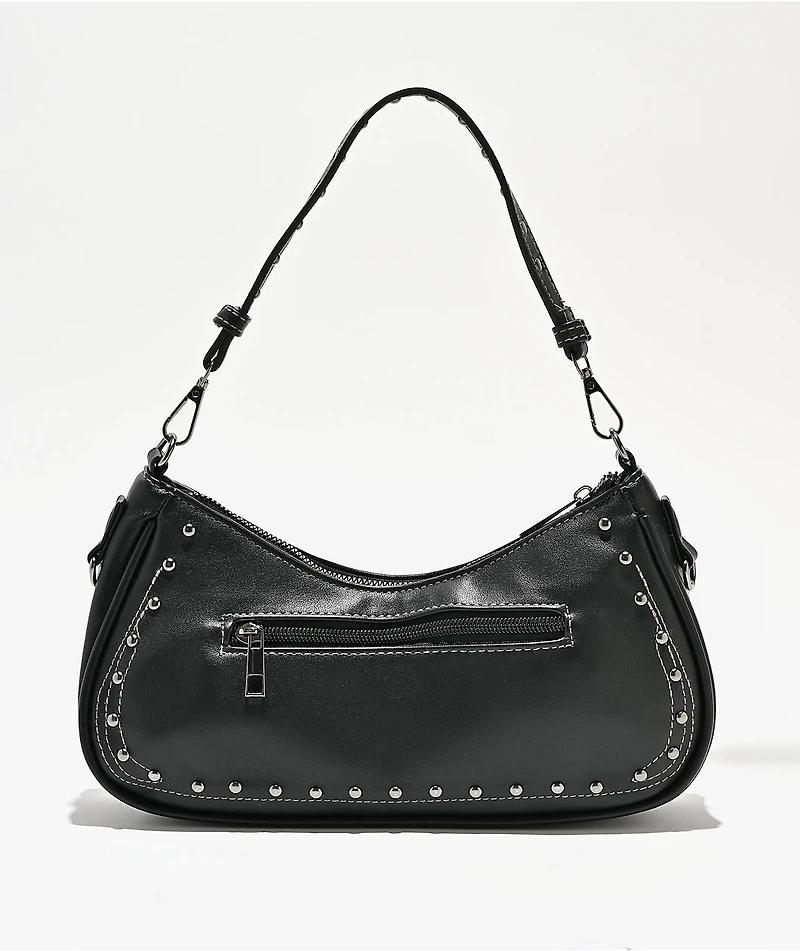 Insomnia Visuals Fleur Rhinestone Black Handbag
