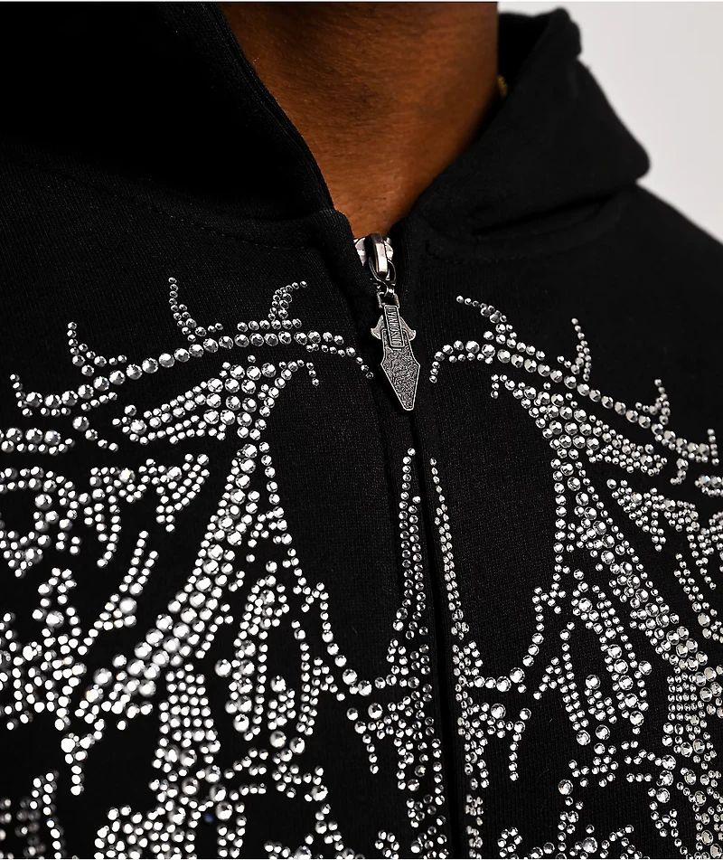 Insomnia Visuals Gargoyle Black Zip Hoodie