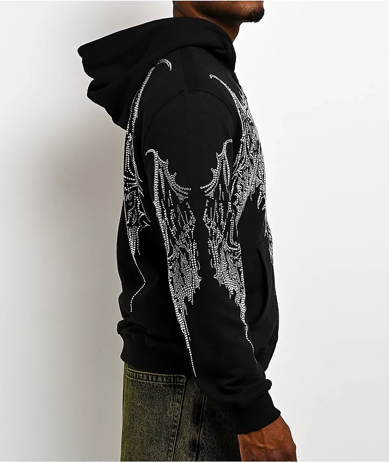 Insomnia Visuals Gargoyle Black Zip Hoodie