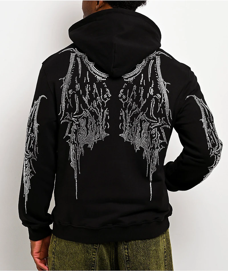 Insomnia Visuals Gargoyle Black Zip Hoodie
