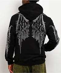 Insomnia Visuals Gargoyle Black Zip Hoodie