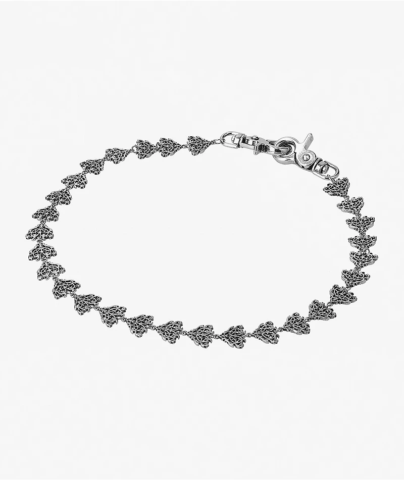 Insomnia Visuals Heart Motif Silver Pocket Chain