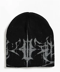 Insomnia Visuals IV Glitch Logo Black Beanie