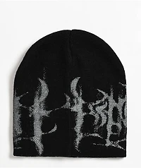 Insomnia Visuals IV Glitch Logo Black Beanie
