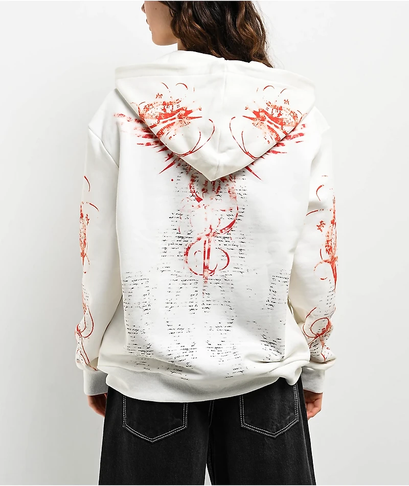 Insomnia Visuals Rebirth Natural Zip Hoodie