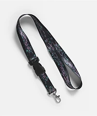 Insomnia Visuals Roses Black Lanyard