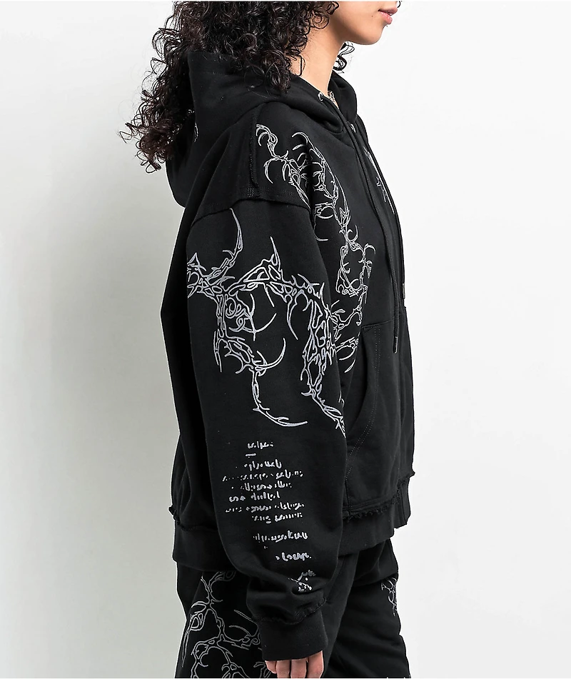 Insomnia Visuals Sigil Black Zip Hoodie