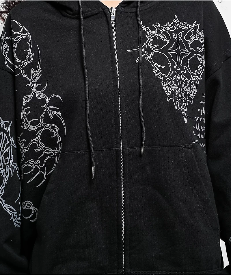 Insomnia Visuals Sigil Black Zip Hoodie