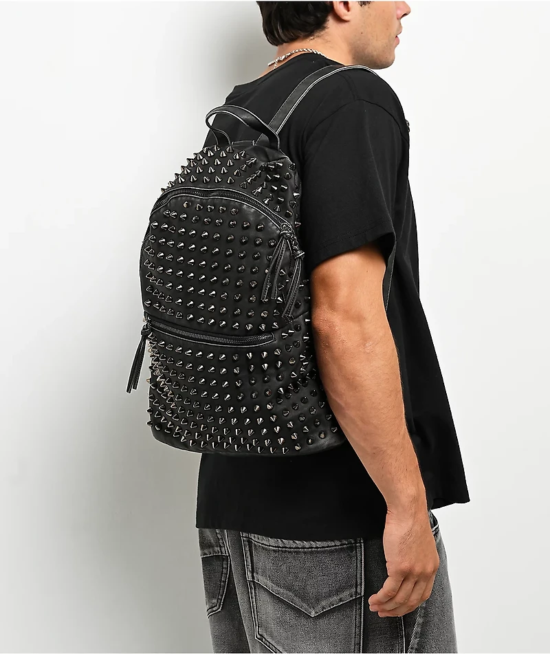 Insomnia Visuals Spiked Black Backpack