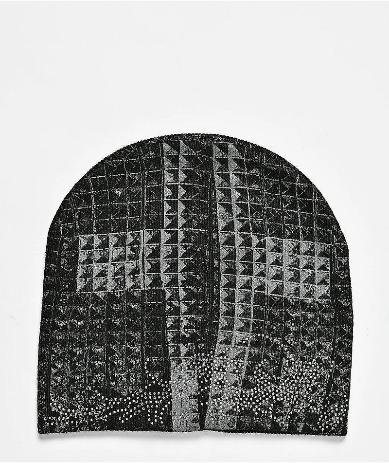 Insomnia Visuals Studz Rhinestone Black Skully Beanie