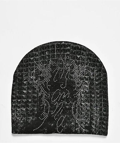 Insomnia Visuals Studz Rhinestone Black Skully Beanie