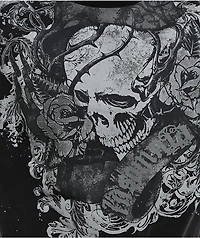 Insomnia Visuals Thorns Black Wash Ringer T-Shirt