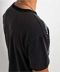 Insomnia Visuals Thorns Black Wash Ringer T-Shirt