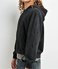 Insomnia Visuals Tonal Black Zip Hoodie