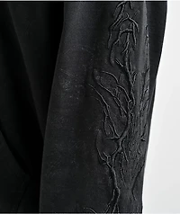Insomnia Visuals Tonal Black Zip Hoodie
