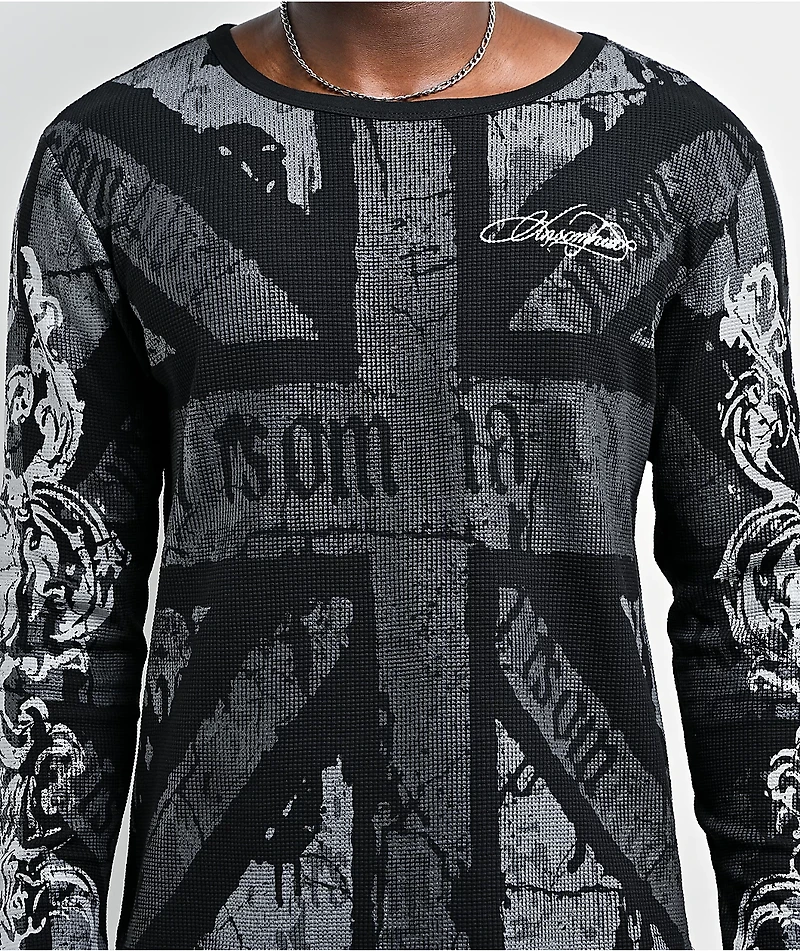 Insomnia Visuals Union Black Thermal Long Sleeve T-Shirt
