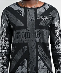 Insomnia Visuals Union Black Thermal Long Sleeve T-Shirt