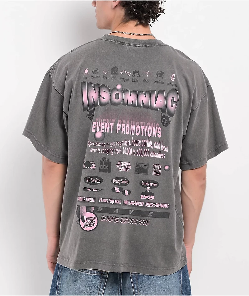 Insomniac Services Charcoal T-Shirt