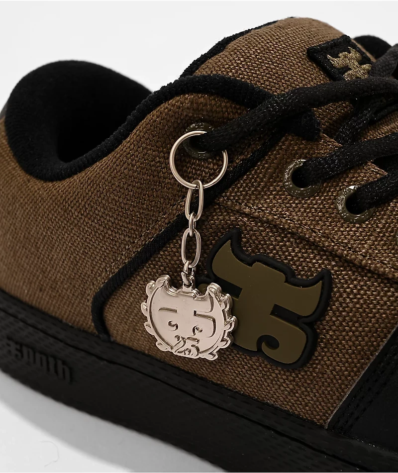 Ipath Cricket Olive & Black Skate Shoes