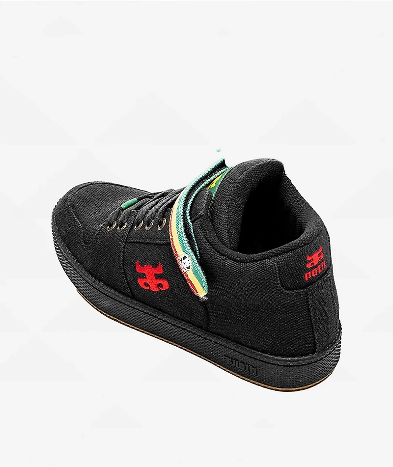 Ipath Grasshopper Black & Rasta Skate Shoes