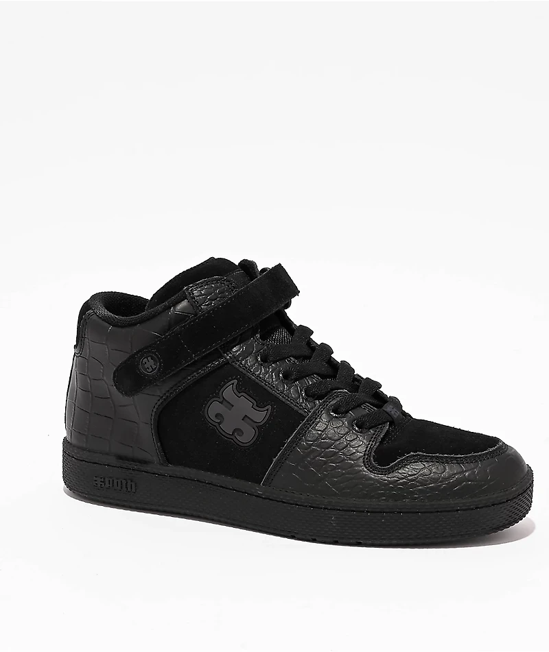 Ipath Grasshopper Black Croc Skate Shoes