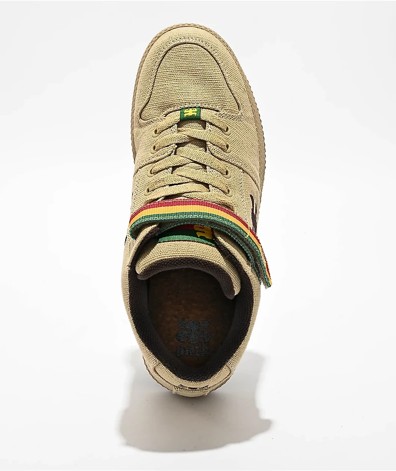 Ipath Grasshopper Tan Hemp Rasta Skate Shoes