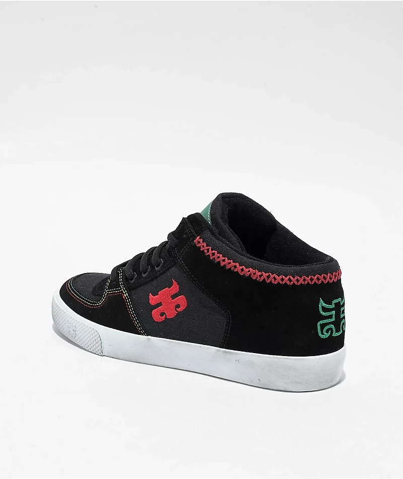 Ipath Reed Black & Rasta Skate Shoes