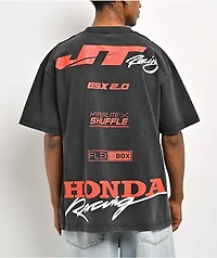 JT Racing x Honda 2nd Place Vintage Black T-Shirt