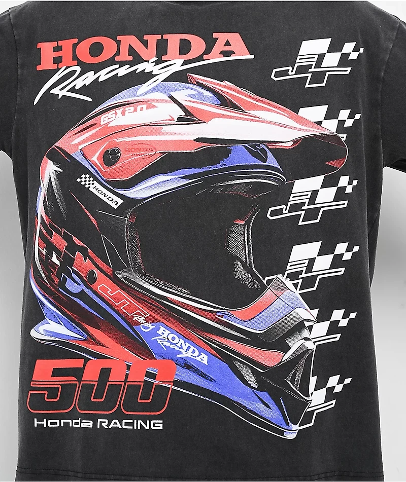 JT Racing x Honda Gamble Black Washed T-Shirt