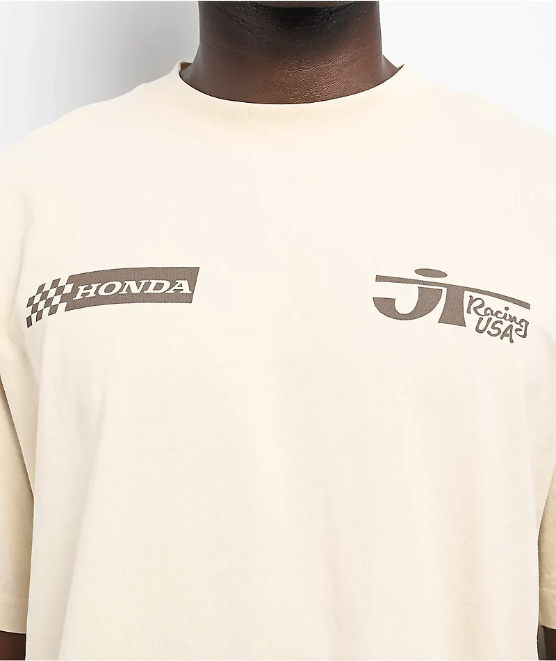 JT Racing x Honda Kyle Cream T-Shirt