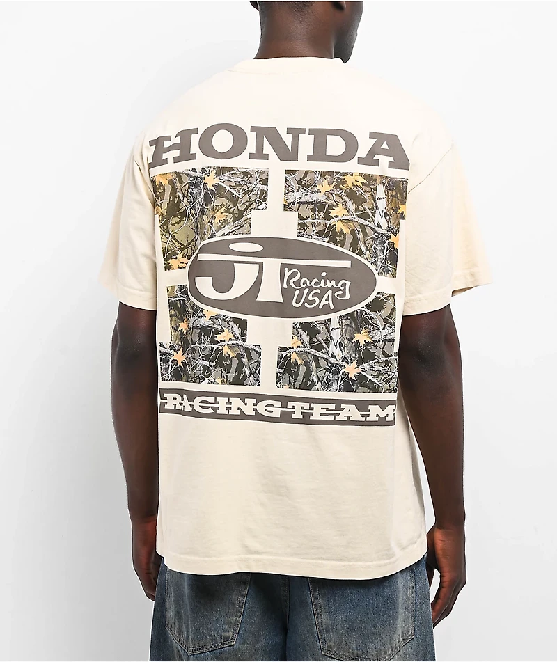 JT Racing x Honda Kyle Cream T-Shirt
