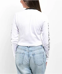 JT Racing x Honda Nitro Speed White Long Sleeve Crop T-Shirt