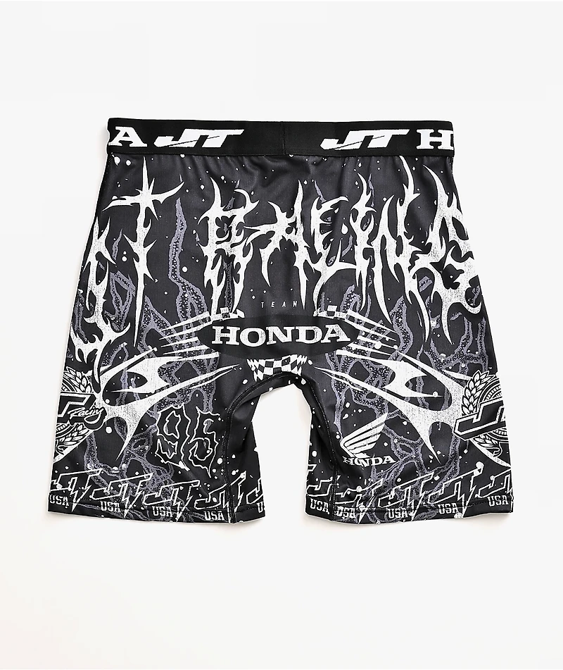 JT Racing x Honda Splatter Black Boxer Briefs
